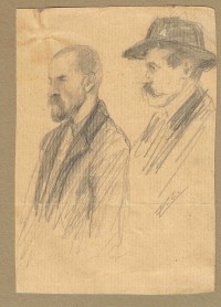 Pállya Celesztin: Két férfi portréja