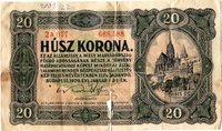Papírpénz - 20 korona